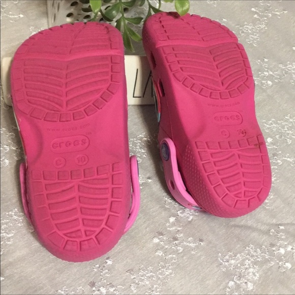 Crocs Mickey Mouse Pink Sandals Shoes - Picture 3 of 8